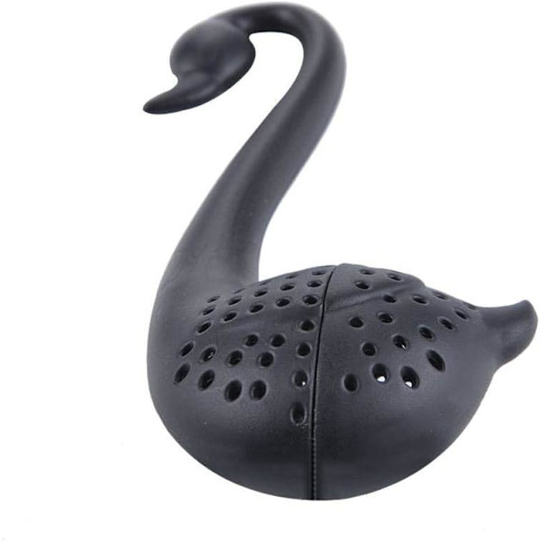 Tee-infuuseri Elegant Swan Silikoni Teelusikko Siivilä Lusikka Teekannu Yrtti Spice Suodatin Diffuuseri Pussi