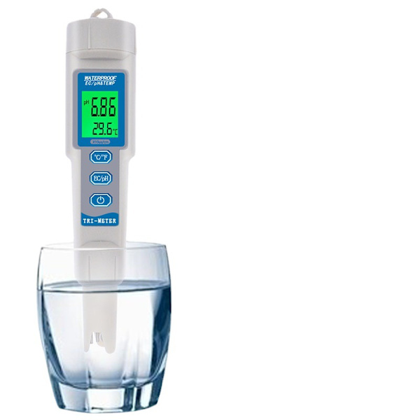 Digital gråtoneskala PH-meter med kalibreringsfunktion Lätt att läsa Mät P