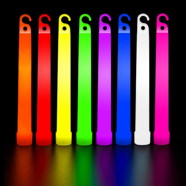 Glow Sticks Party Supplies til børn og voksne 8pk - 6 tommer Bulk Glow Light