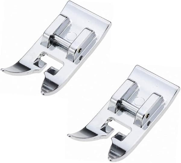 2 st Zig Zag, 3,2*1,4CM, silver, raksömfot tryckfot