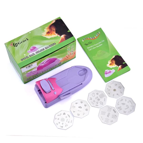 Neglekunst mønsterprinter DIY stempler manicure trykmaskine printere sæt