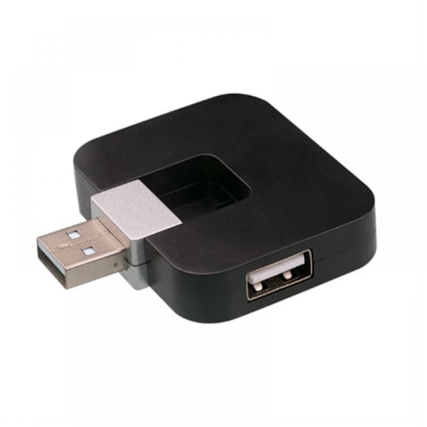 Kiertävä USB 2.0 -keskitin USB-USB-jakaja (musta)