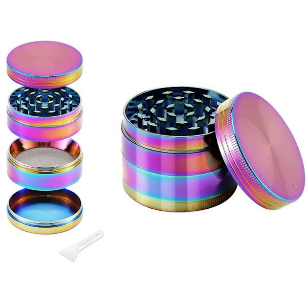 Rainbow Herb Mills 4-delt sinklegering Pollenkrydderkvern