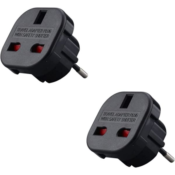 Business-Plus reseadapter engelsk stickpropp till Frankrike 2-pack - Ty