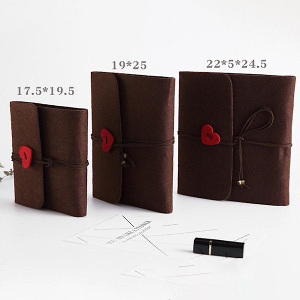 Filt DIY fotoalbum, filtdeksel fotoalbum minnesbok håndlaget DIY