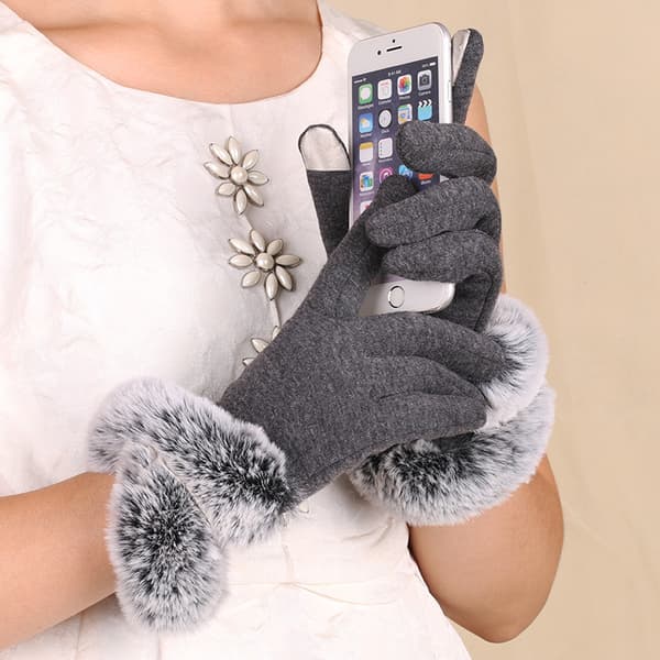 Dame Vinter Varme Handsker, Dame Vinter Touchscreen Handsker Varme Tykke Vinter Touch Screen Handsker kompatible Kvinder, Dame Vinter Strikkede Handsker med