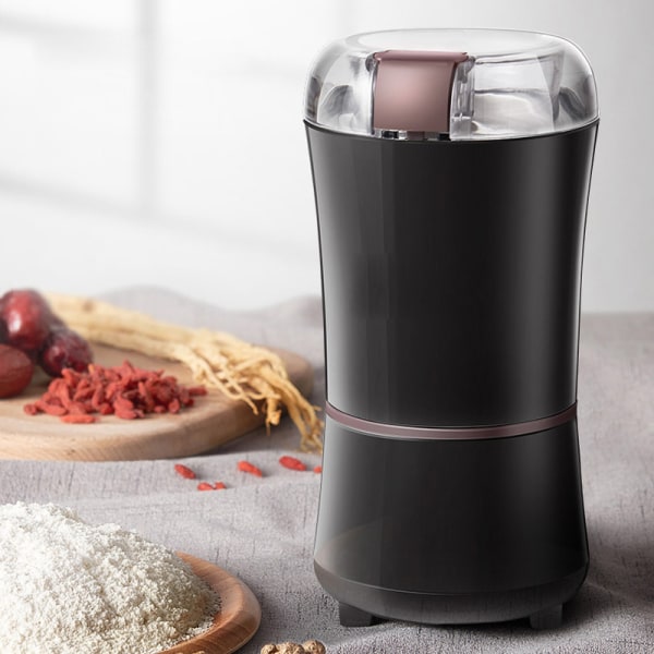 Liten kaffebønne kvern nøtt frø urt kvern krydder knuser mølle blender svart