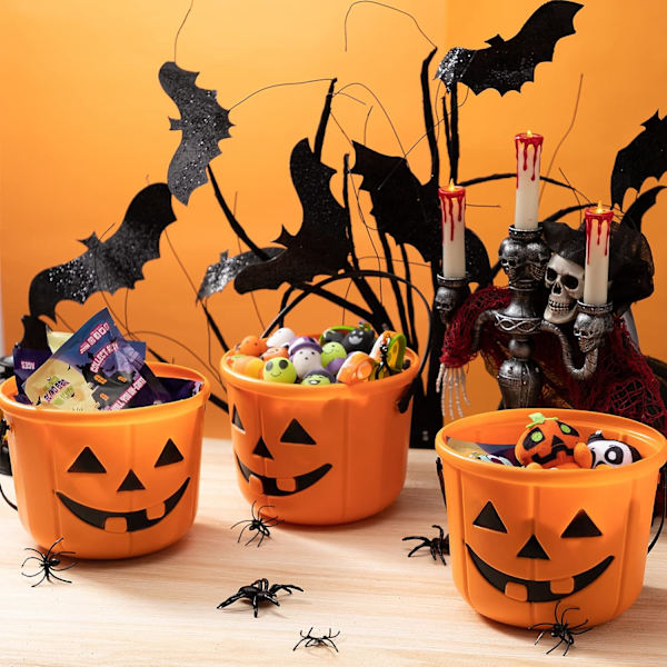 Halloween-karkkikori, kurpitsalyhty, Jack O Lantern, 2 kpl