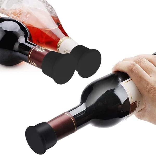 Vinflaskestopper, Flaskestopper, Vinstupper, Silikonstopper, Champagne