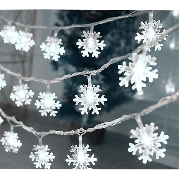 Jouluvalot, 20 Ft 40 LED-lumikidevalosarja Vedenpitävät keijut