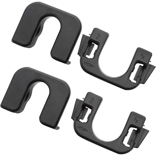 2x Paket Hyllfästen för Focus MK3 015532109E Svart Bakre Bagagehyllfästen Kompatibel med F ord Fiesta Focus B-Max C-Max C3
