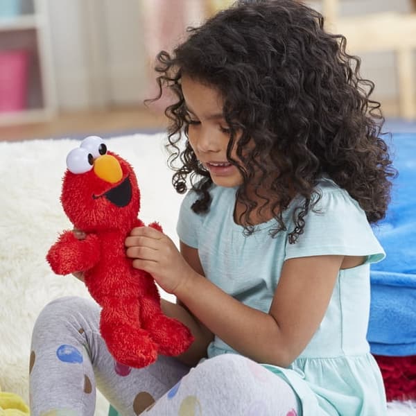 Sesame Street Let's Cuddle Cookie Monster Pehmolelu Punainen