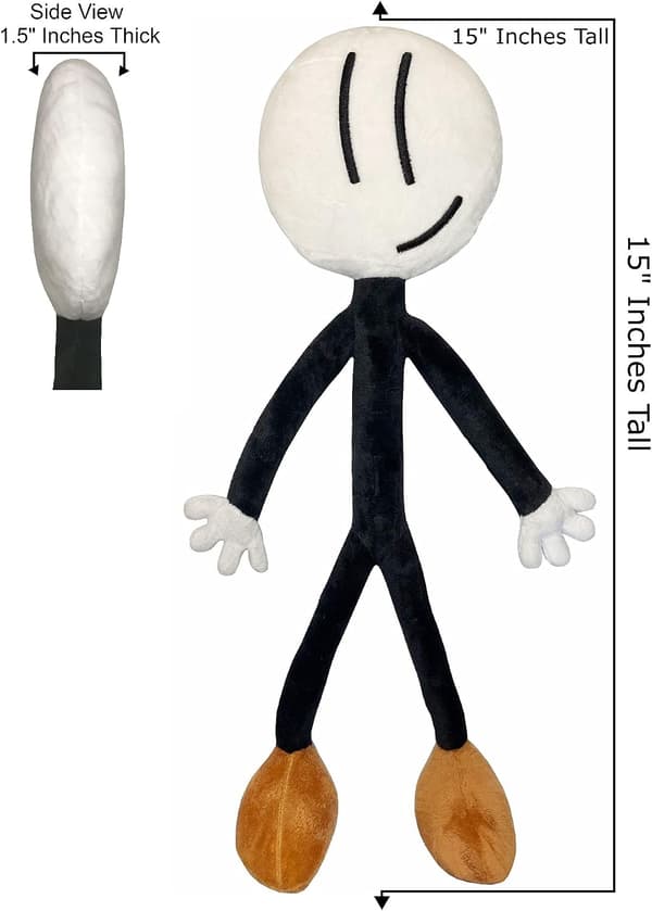 Plush Figur FNF Leke Fylt Dyr Gave til Barn Hot Game Plushies (Stickman