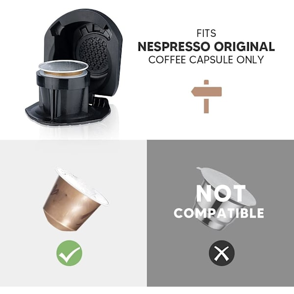 Kaffekapsel Adapter Konverteringshållare Passar för i Cafilas