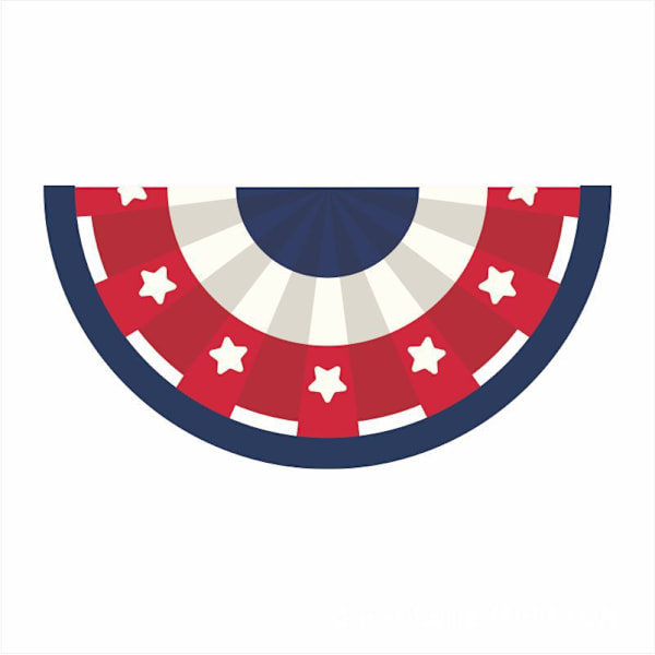 1,5x3 fot USA patriotisk veckad fläktflagga  amerikansk USA flagga vimpel banderoll patriotisk vimpel flagga stjärnor och ränder flagga vimpel för minnesdag den 4 juli och arbetsdag-10 st