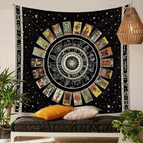 - Tarot Divination Vægophæng - Abstrakt Kunst - Psykedelisk Vægdekoration til