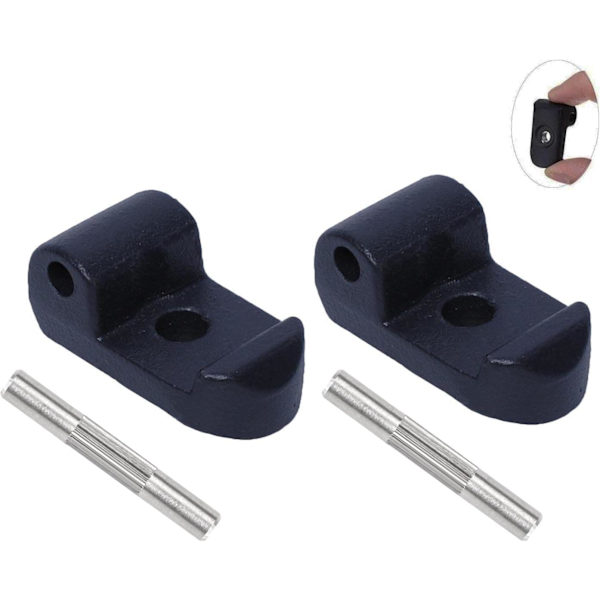 2-pack hopfällbara krokhållare med järnspänne, kompatibel med Xiao-mi M365 elscooter