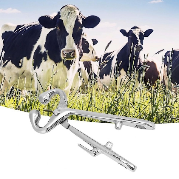 Næsetangsæt i kulstofstål til køer, kompatibel med tyre, kvæg, bovine, clips, trækkeværktøj
