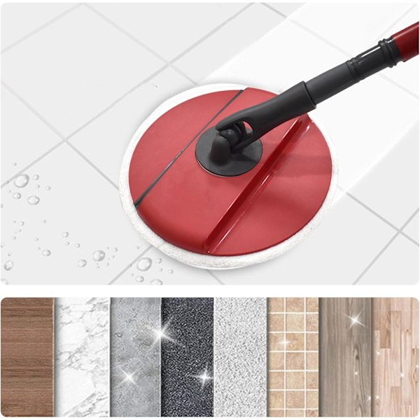 2 kappaletta mikrokuitumopin täyttöä Vileda Spin and Clean -moppiin, vaihdettavat moppipäät yhteensopivat Vileda Spin -moppi- ja sankosarjan kanssa (punainen)