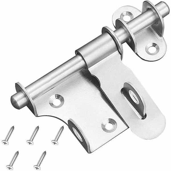 Skydedørslås Bolt Latch Fortykket rustfrit stål Solid Durable med