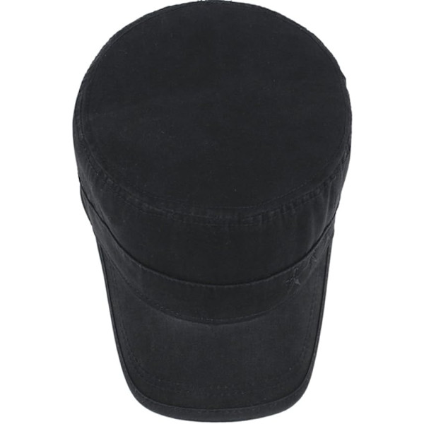 Herr Bomull Platt Topp Peaked Baseball Twill Armé Militär Corps Hatt Kep Vis