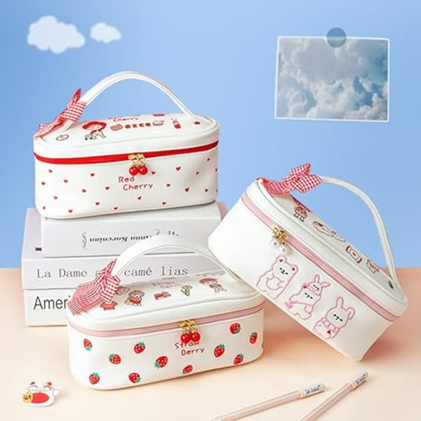 Stor kapacitet pen blyant etui Kawaii brevpapir pung, studerende æstetiske