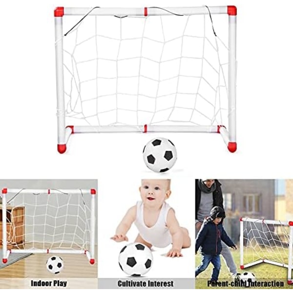Mål och minifotboll Set Spelleksak Förälder-barn Interaktion Utomhus Se