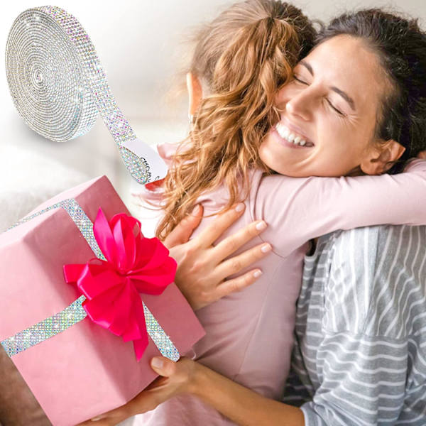 1 rulle självhäftande strassremsor strassband självhäftande strassband rulle diamantband silver bling