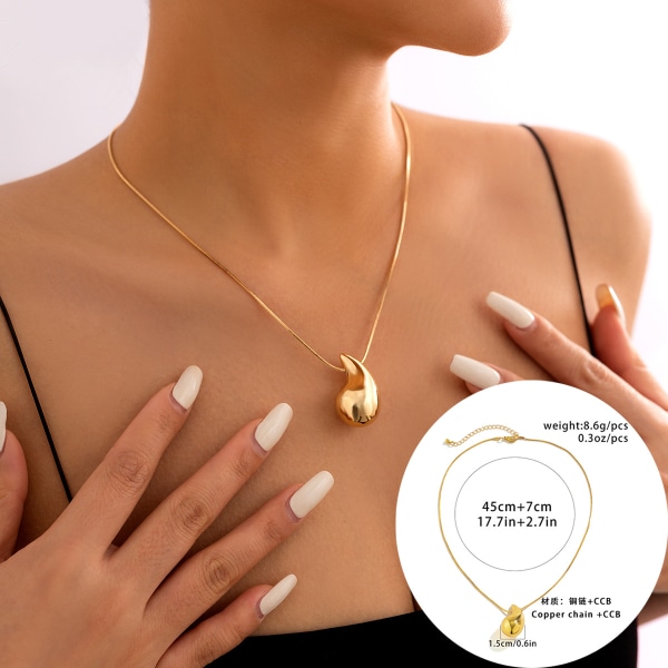 Guld örhängen för kvinnor flickor, Drop halsband, 14K guldpläterade Hyp