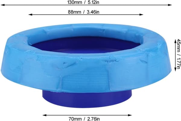 Universal Toilet Flange Lugtfri Afløbsrør Tætning Pakning Elastisk Badekar Tilpasning