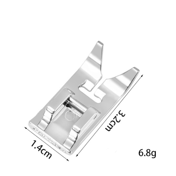 2 st Zig Zag, 3,2*1,4CM, silver, raksömfot tryckfot