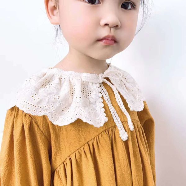 Baby Bib Lace Baby Tilbehør Koreanske Børn Blonde Krave Sød Hul Kvindelige B