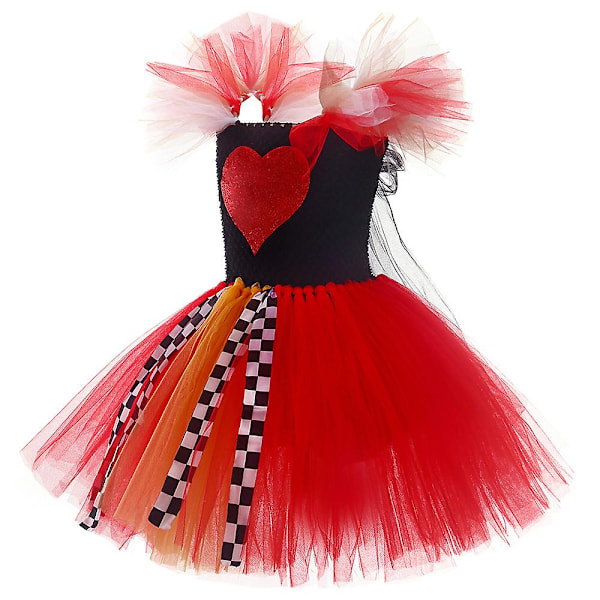 I Eventyrland Alice Hjerter Dronning Cosplay Tutu Cosplay Jenter Kjole