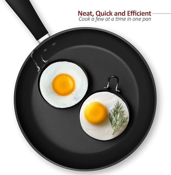 Æg Ringe, 4-pak Rustfrit Stål Æg Koge Ringe, Stegte Æg og Omelet