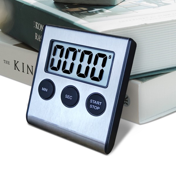 Kök timer med stor LCD-display, digital kökstimer för