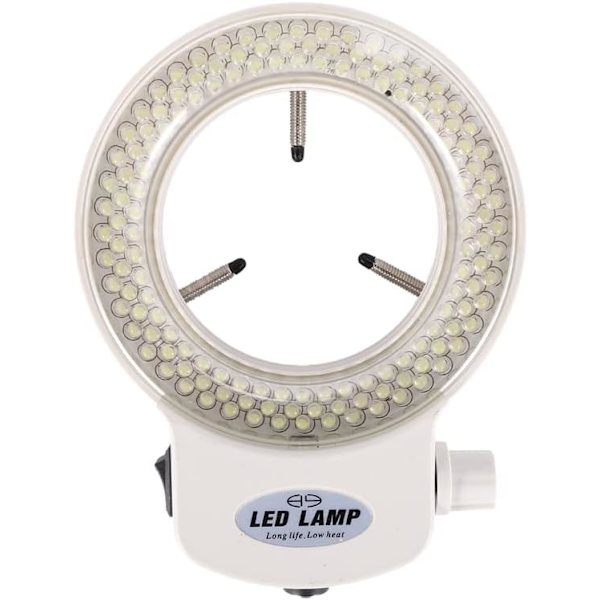 144 LED:n rengasvalo rengasvalo mikroskoopille Mikroskooppilamppuvalo 6000K 0-