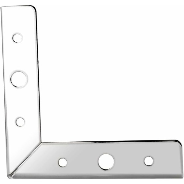 Set med 4 15 cm moderna metallben för TV-bänk, fotpall, skåp, silver