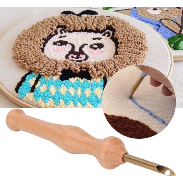 1 st Punch Needle, Brodery Punch Needle Kit DIY Craft Yarn Pun