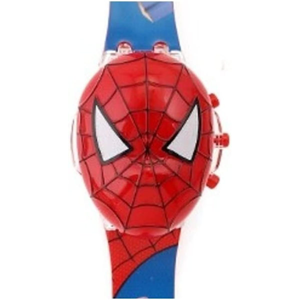 Barnklocka, klockprojektor, present spiderman