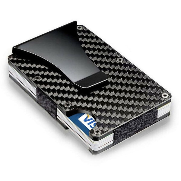 Beskyttet lommebok Portable Business Kredittkortboks Magnetisk Anti-tyveri vegg