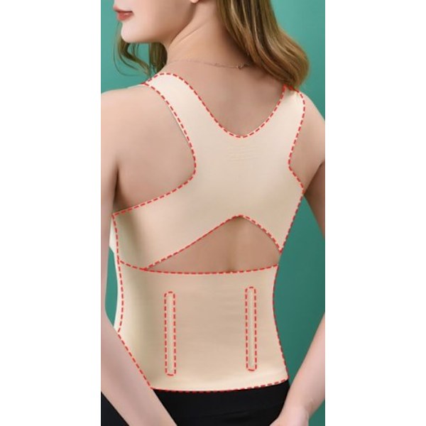 4-i-1 Kvindernes Shapewear Hunchback Korrektion Korset Push Up Shaper Slank Talje & Mave