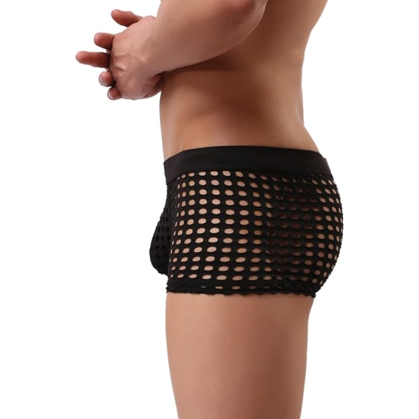 Sexiga underkläder för män Andningsbara mesh boxershorts kalsonger 3 st xl