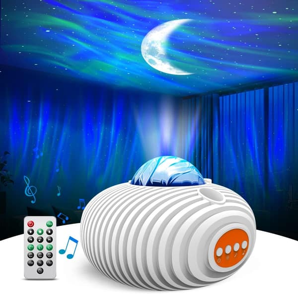 Projektor, stjärnprojektor galaxljus för sovrum, Aurora natt