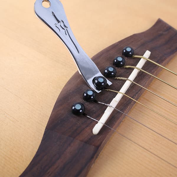 12 st akustisk gitarr stallpinne set folksträng pinne kit tillbehör
