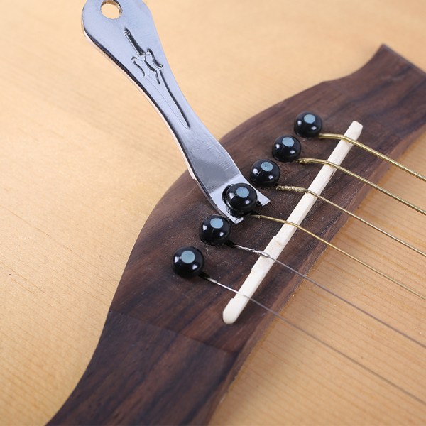 12st Akustisk gitarr Bridge Pin Set Folk String Peg Kit Tillbehör