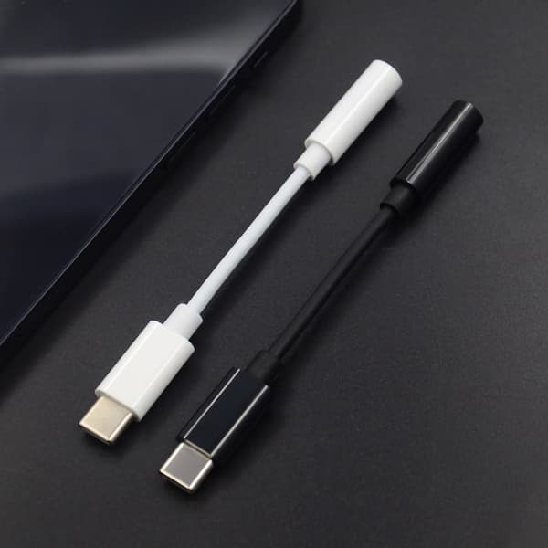Kabel och adapter kompatibel CCTV USB C headsetadapter (2 stycken) Vit