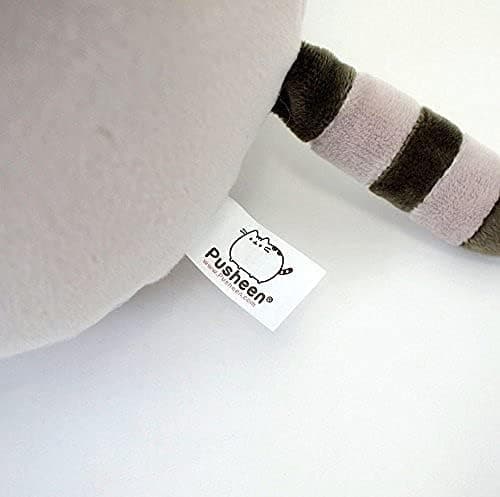 With Donut & Bonus Donut Clip -pehmolelu, harmaa kissa, 9,5\"