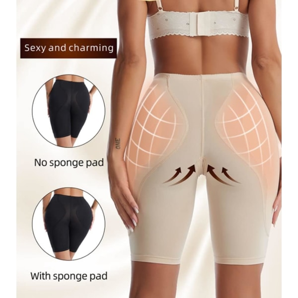 Kvinnors Body Sculpting Byxor Body Butt Lift Shorts Fake Butt Spon