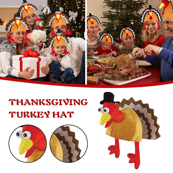 Thanksgiving Hat Party Tyrkia Hat Xmas Kjole Tilbehør Thanksgivi