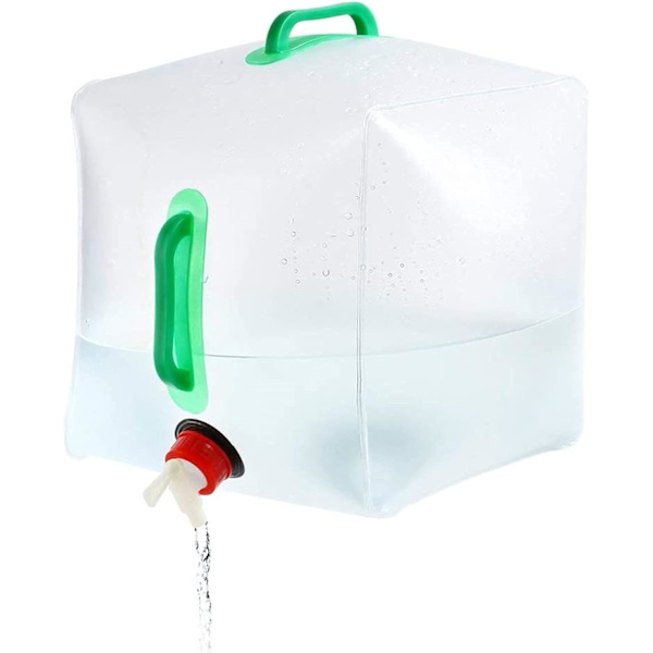 Hopfällbar vattenbehållare hopfällbar vattenförvaringsväska med tappkran, 20 L Fo